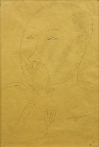 Guillaume Apollinaire als Soldat von Amedeo Modigliani
