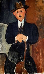 Sitzender Mann von Amedeo Modigliani