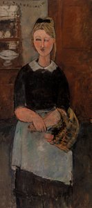 Die hübsche Hausfrau (La Jolie ménagère) von Amedeo Modigliani