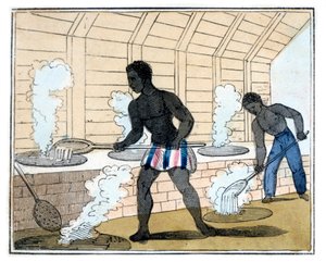 Zucker kochen und kühlen, 1826