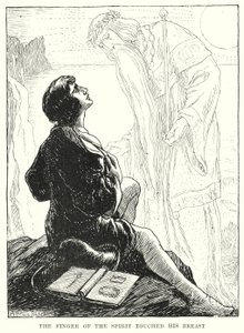 Der Finger des Geistes berührte seine Brust (Gravur) von Amelia M. (attr.to) Bowerley or Bauerle