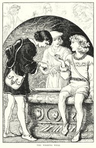 Der Wunschbrunnen (Stich) von Amelia M. (attr.to) Bowerley or Bauerle