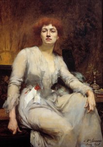 Porträt von Severine (Caroline Remy, Ehefrau Guebhard) von Amelie Beaury Saurel