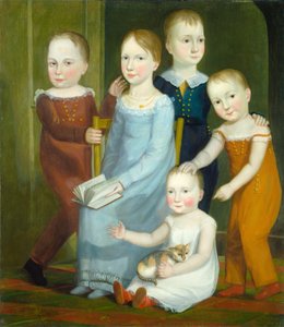 Fünf Kinder der Familie Budd von American 19th Century