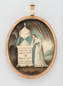 Gedenkminiatur von American 19th Century