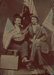 Porträt von drei Männern von American 19th Century