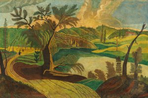 Stilisierte Landschaft