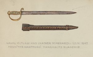 Krummsäbel und Lederscheide