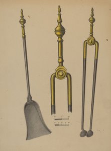 Feuerzange und Schaufel