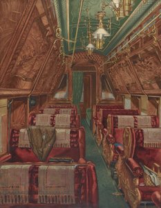 Innenraum des Pullman-Wagens, 1888