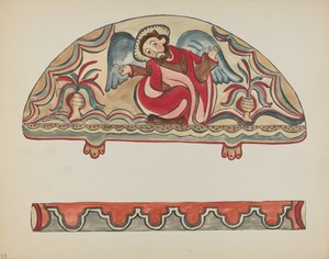 Tafel 15: Die Schöpfung (Lunette): Aus dem Portfolio "Spanische Kolonialdesigns von New Mexico"
