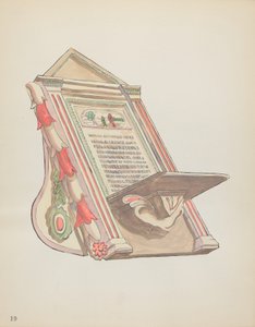 Tafel 19: Lesepult, Chimayo: Aus dem Portfolio "Spanische Kolonialdesigns von New Mexico"