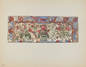 Tafel 23: Malerei auf Hirschleder, Laguna: Aus dem Portfolio "Spanische Kolonialdesigns von New Mexico"