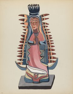 Tafel 31: Unsere Liebe Frau von Guadalupe: Aus dem Portfolio "Spanische Kolonialdesigns von New Mexico" von American 20th Century