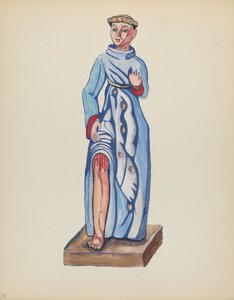 Tafel 36: Heiliger Rochus: Aus dem Portfolio "Spanische Kolonialdesigns von New Mexico"