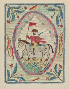 Tafel 45: Bestickte Tagesdecke (St. James): Aus dem Portfolio "Spanische Kolonialdesigns von New Mexico"