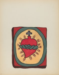 Tafel 50: Heiliges Herz: Aus dem Portfolio "Spanische Kolonialdesigns von New Mexico"
