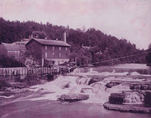 Ausable River, nahe dem Kopf der Schlucht