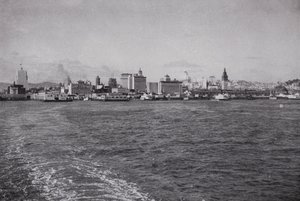 Kalifornien: Skyline von San Francisco, von einer Southern Pacific Fähre von American Photographer (after)