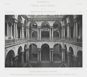Hof-Treppenhaus im Palazzo Dell