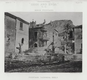 Brunnen, Taormina, Sizilien