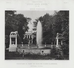 Brunnen im Park von Schloss Klein-Glienicke, Potsdam, Preußen von American Photographer (after)