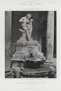 Brunnen im Palazzo Lante, Rom, Italien