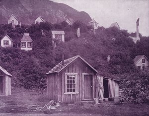 Indianische Grabstätten in der Nähe der Stadt Juneau, Alaska