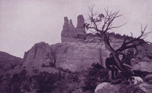 Navajo-Kirche, nahe Fort Wingate (s/w Foto) von American Photographer (after)