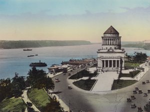 New York: Der Hudson River und Riverside Drive; Grants Grabmal von American Photographer (after)
