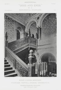 Treppe, "Hewell Grange," Bromsgrove, Worcestershire, England von American Photographer (after)