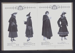Doppelseitige Ausbreitung aus Das Theater der Pelzmode