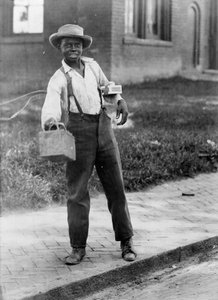 Afroamerikanischer Schuhputzer, ca. 1899