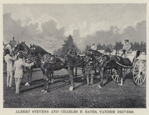 Albert Stevens und Charles F. Bates, Tandemfahrer