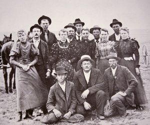Amerikanische Pioniere, ca. 1850 von American Photographer