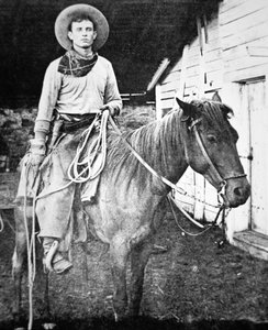 Amerikanischer Cowboy in Kansas, ca. 1880