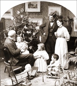 Amerikanische Familie am Weihnachtstag von American Photographer