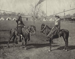 Arabische Speerkämpfer der Wild-Ost-Show von American Photographer