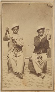 "Glockenjungen im Barrett House, Burlington, Iowa", ca. 1863 von American Photographer