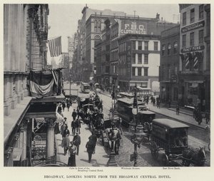 Broadway, Blick nach Norden vom Broadway Central Hotel von American Photographer