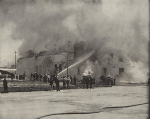 Brand des Kühlhauses