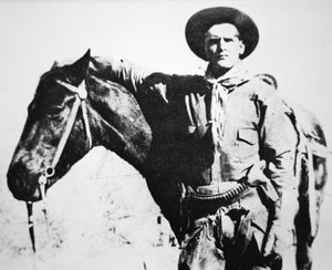 Butch Cassidy (1866-1908/09) mit seinem Pferd