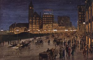 Chicago: Michigan Boulevard bei Nacht