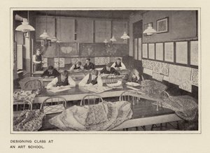 Entwurfsklasse an einer Kunstschule von American Photographer