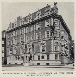 Haus von Eugenio de Teixeira, One Hundred and Fifth Street und West End Avenue