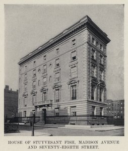 Haus von Stuyvesant Fish, Madison Avenue und Seventy-Eighth Street von American Photographer