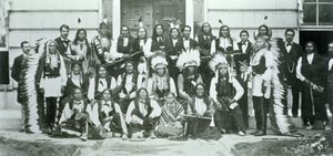 Indianerdelegation der Sioux-Führer in Washington D.C. zur Protest gegen die Verletzung des Fort Laramie-Vertrags von 1868