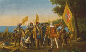 Landung von Kolumbus auf San Salvador