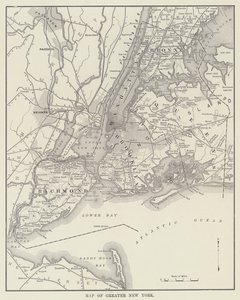 Karte von Greater New York von American Photographer