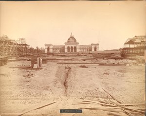 Baustelle des Memorial Hall, Centennial International Exhibition von 1876, Philadelphia